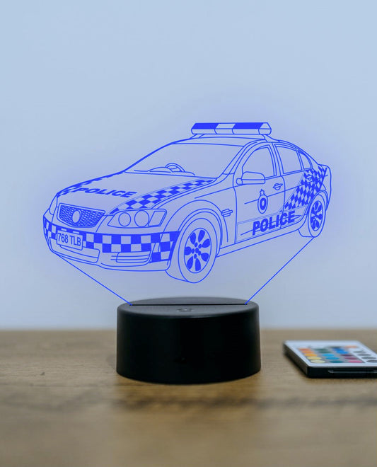 Lampă 3D masină poliție