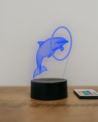 Lampa 3d delfin