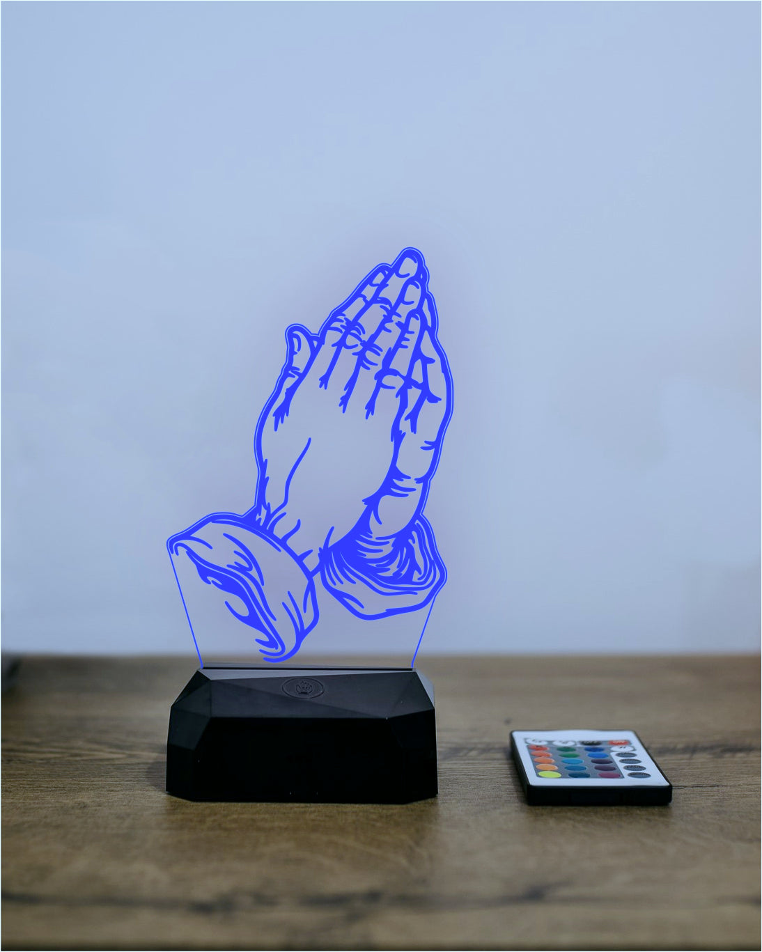 Placheta LED - Maini in rugaciune